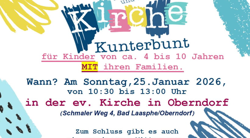 Kirche Kunterbunt startet wieder